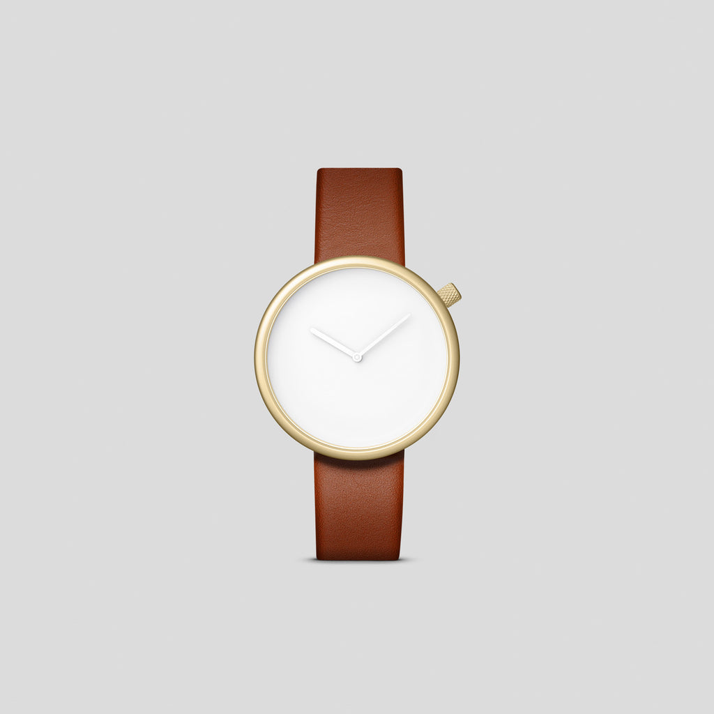 Amazon.com: Bulbul Oblong 03 Watch - Matte Steel on Brown Italian Leather :  Clothing, Shoes & Jewelry